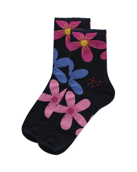 Garden Floral Crew Sock