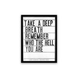 Take A Deep Breath Letterboard Sticker