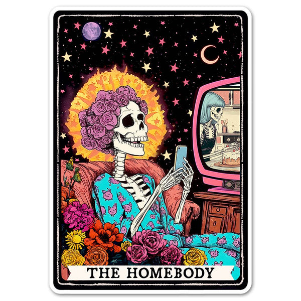 The Homebody Tarot Vinyl Sticker