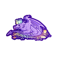 Dragon Treasure Hoard Vinyl Sticker (Holographic)