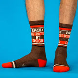 Easily Distracted By Dogs Unisex Gym Crew Socks