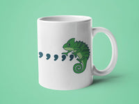 Comma Chameleon: 15oz green handle