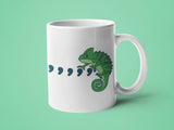 Comma Chameleon: 15oz green handle
