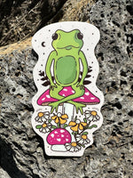 Floral Froggy & Fungi Sticker