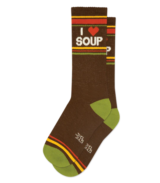I ❤️ Soup Unisex Gym Crew Socks