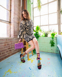 Gem Garden Sheer Crew Sock