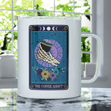 The Coffee Addict Tarot Card Insulated Travel Mug