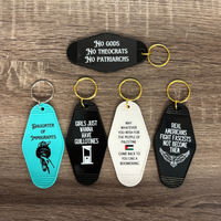 Daughter Of Immigrants Motel Style Keychain in Mint Green