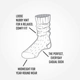 Organic Cotton Solid Ragg Crew Socks