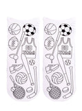 Sports Team Spirit Coloring Socks