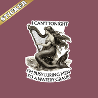 Funny Greek Mythology Siren Sticker