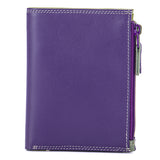 Bifold Wallet With Double Zip Pouch