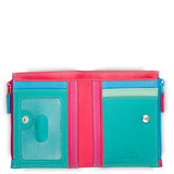 Bifold Wallet With Double Zip Pouch