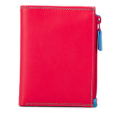 Bifold Wallet With Double Zip Pouch