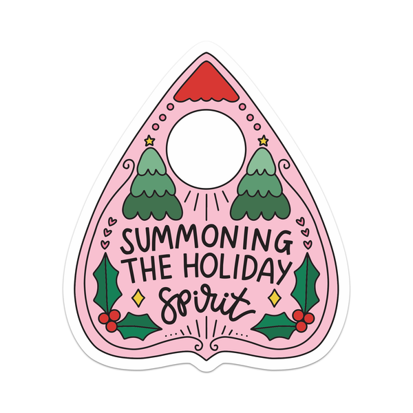 Summoning The Holiday Spirit - Christmas Planchette Sticker