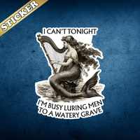 Funny Greek Mythology Siren Sticker