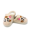 Kitty Cat Faces Kid’s Slippers