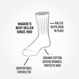 100% Regenerative Organic Certified® Cotton Classic Crew Socks