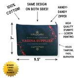 GetBullish Vagina Supplies Blood Bath Canvas Zipper Pouch