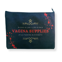 GetBullish Vagina Supplies Blood Bath Canvas Zipper Pouch