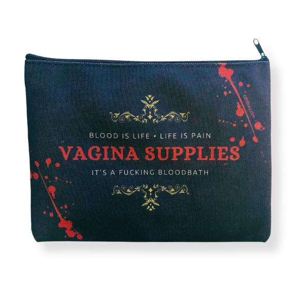 GetBullish Vagina Supplies Blood Bath Canvas Zipper Pouch