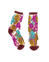 Gem Garden Sheer Crew Sock