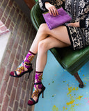 Gem Garden Sheer Crew Sock