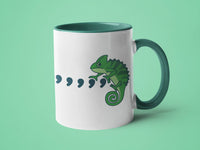 Comma Chameleon: 15oz green handle