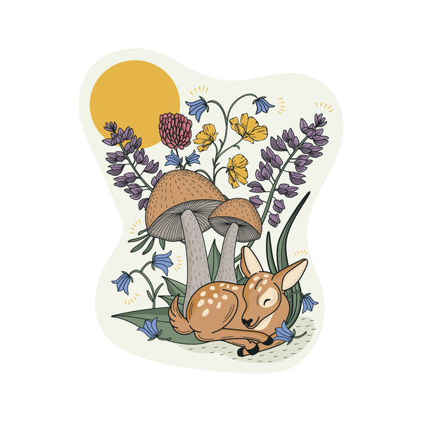 Woodland Creatures: Sweet Little Fawn Sticker
