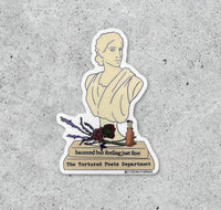 Haunted but Feeling Just Fine vinyl sticker