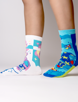 Abra & Catabra Magical Cats Non-Slip Gripper Socks for Kids
