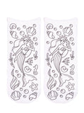Mermaid Queen Coloring Socks
