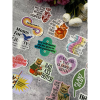 I Wasn't Put On This Earth To Do Emails Cat Vinyl Sticker
