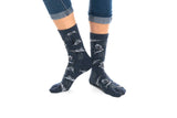 V-Toe Split Toe Novelty Grey Sharks Big Toe Tabi Socks