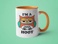 I'm a Hoot 15oz. Orange Handle Mug