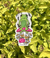 Floral Froggy & Fungi Sticker