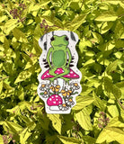 Floral Froggy & Fungi Sticker