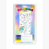 Days of the Dinosaurs Coloring Socks