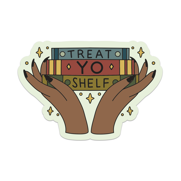 Treat Yo Shelf - Book Lover Vinyl Sticker