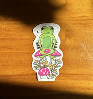 Floral Froggy & Fungi Sticker
