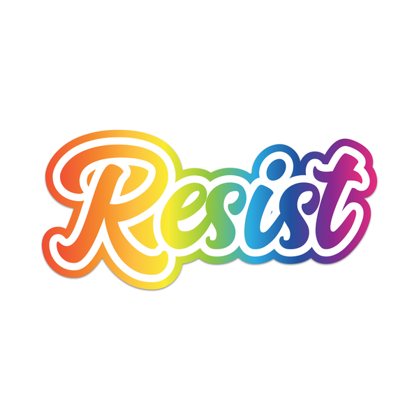 Resist Vinyl Sticker