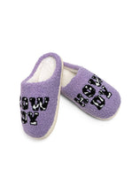 Cow Print "Howdy" Slippers