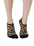 Leopard Print Fuzzy Slipper Socks