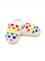 Rainbow Hearts Kid’s Slippers