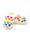 Rainbow Hearts Kid’s Slippers