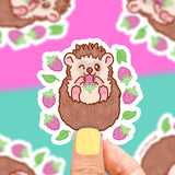 Hedgehog Animal Pet Store Vinyl Sticker