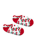 Cherries Fuzzy Slipper Socks