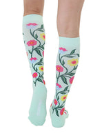 Flowering Vines Compression Knee Socks