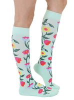Flowering Vines Compression Knee Socks