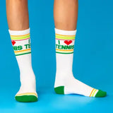I ❤️ Tennis Unisex Gym Crew Socks